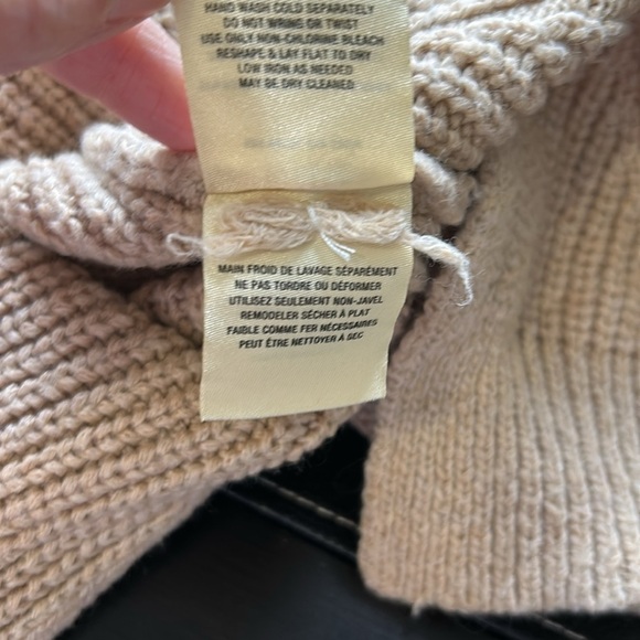 Anthropologie Angel Of The North Turtleneck Sweater Tank Tunic Split Hem XS - Picture 10 of 13